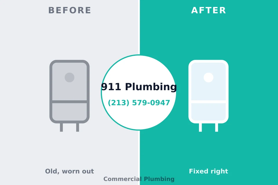 Before and after: plumbing repair Bethesda, MD